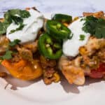 Mexican Gator Stuffed Peppers